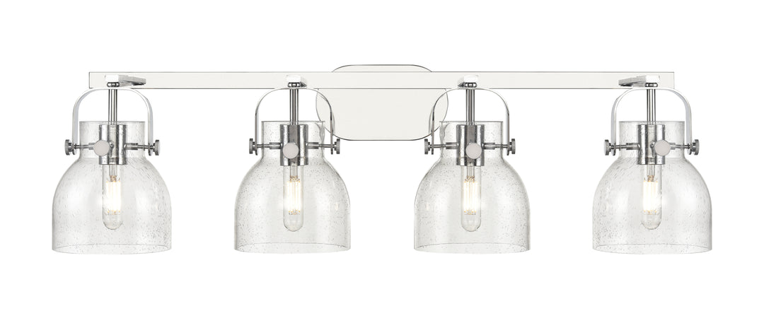 Innovations Lighting Pilaster II Bell 6" Bath Vanity Light - Polished Chrome Vanity Lights Innovations Lighting   