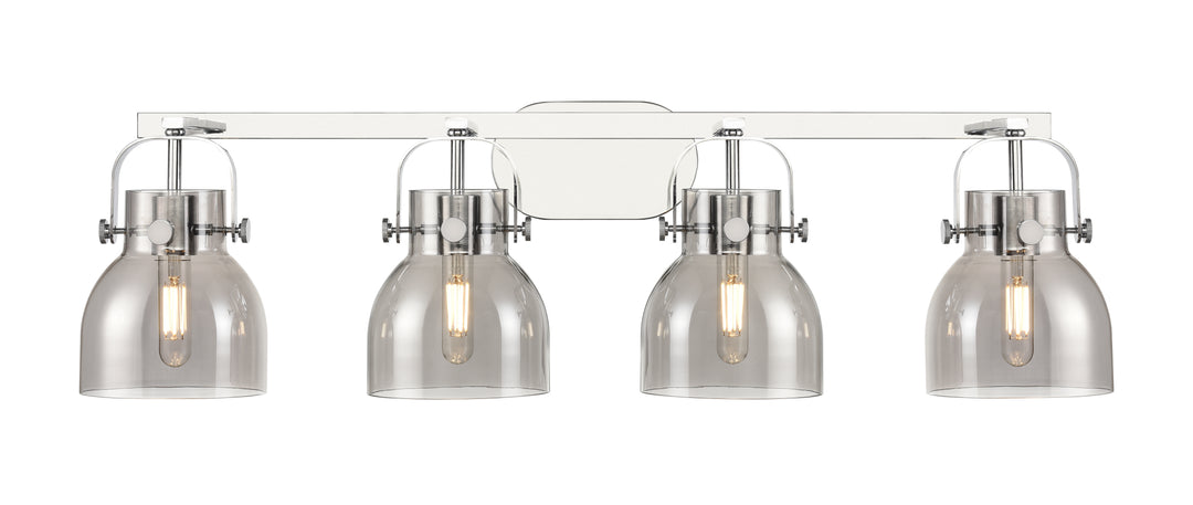 Innovations Lighting Pilaster II Bell 6" Bath Vanity Light - Polished Chrome Vanity Lights Innovations Lighting   