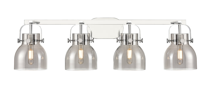 Innovations Lighting Pilaster II Bell 6" Bath Vanity Light - Polished Chrome Vanity Lights Innovations Lighting   