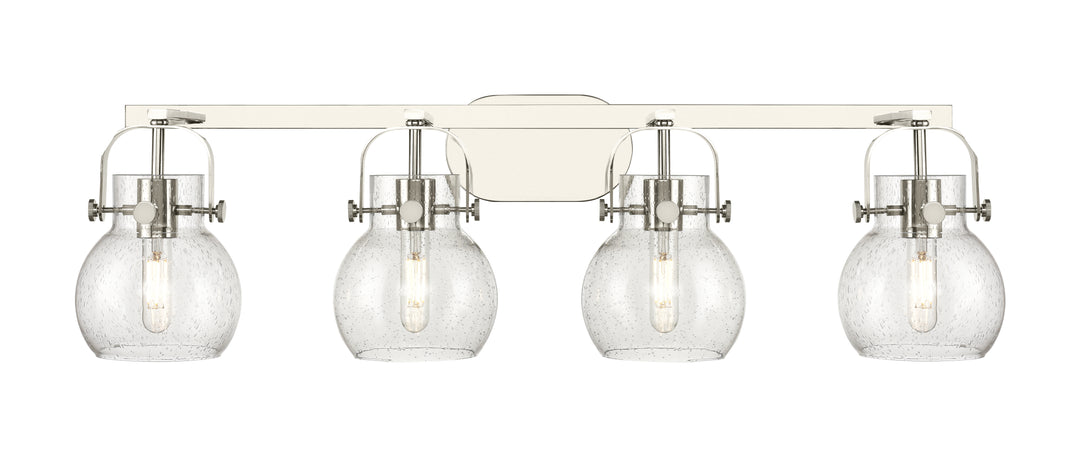 Innovations Lighting Pilaster II Sphere 6" Bath Vanity Light - Polished Nickel Vanity Lights Innovations Lighting   