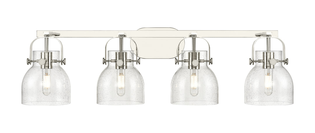 Innovations Lighting Pilaster II Bell 6" Bath Vanity Light - Polished Nickel Vanity Lights Innovations Lighting   