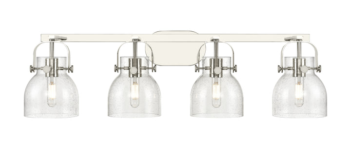 Innovations Lighting Pilaster II Bell 6" Bath Vanity Light - Polished Nickel Vanity Lights Innovations Lighting   