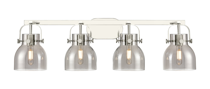 Innovations Lighting Pilaster II Bell 6" Bath Vanity Light - Polished Nickel Vanity Lights Innovations Lighting   