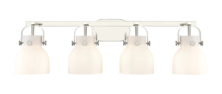 Innovations Lighting Pilaster II Bell 6" Bath Vanity Light - Polished Nickel Vanity Lights Innovations Lighting   