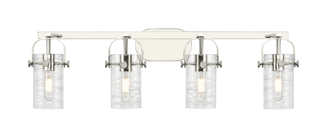 Innovations Lighting Pilaster II Cylinder 7" Bath Vanity Light - Polished Nickel Vanity Lights Innovations Lighting   