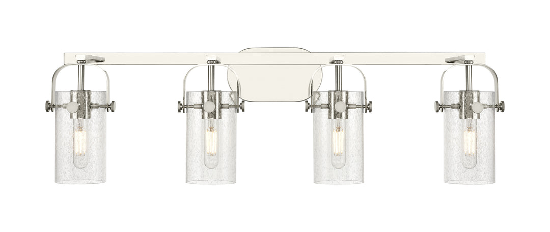 Innovations Lighting Pilaster II Cylinder 7" Bath Vanity Light - Polished Nickel Vanity Lights Innovations Lighting   