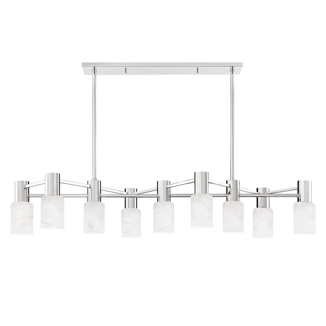 Hudson Valley Lighting Centerport Linear Chandeliers Hudson Valley Lighting Polished Nickel  