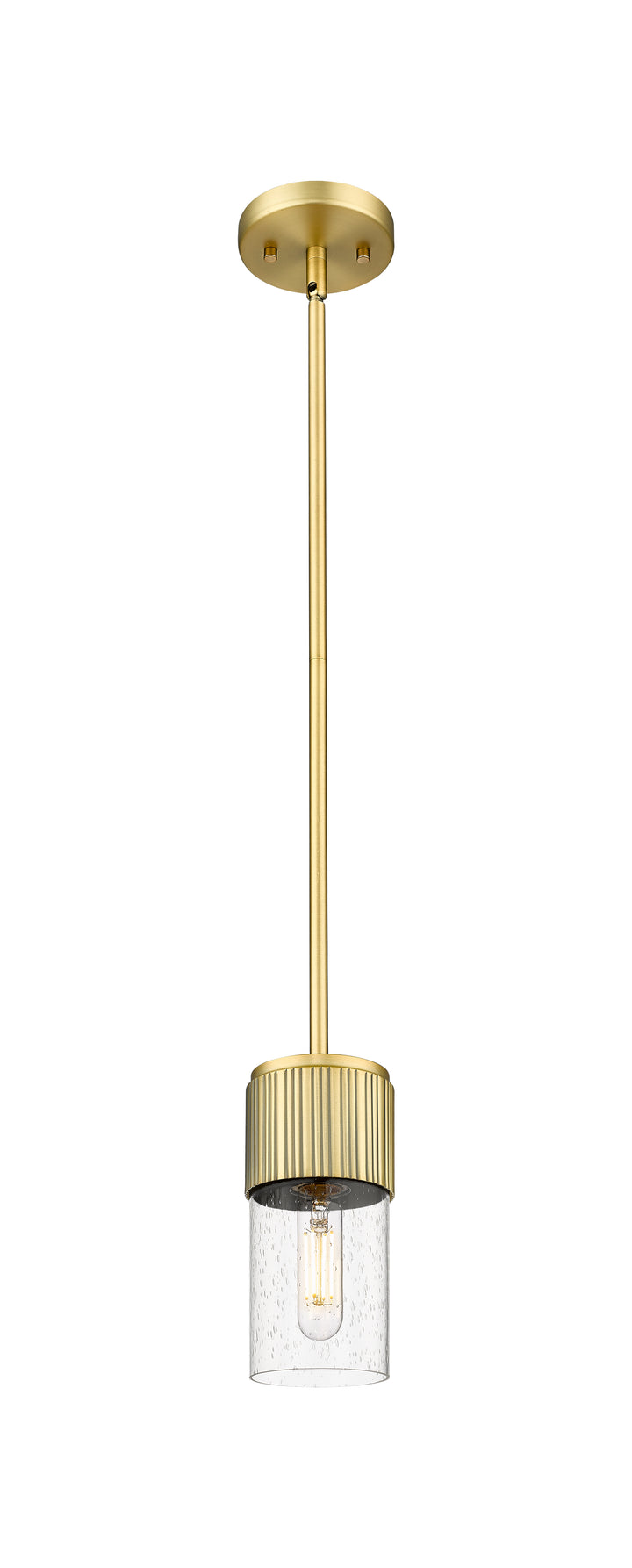 Innovations Lighting Bolivar 7" Pendant Pendants Innovations Lighting Brushed Brass Seedy ; Glass Type: Seedy 