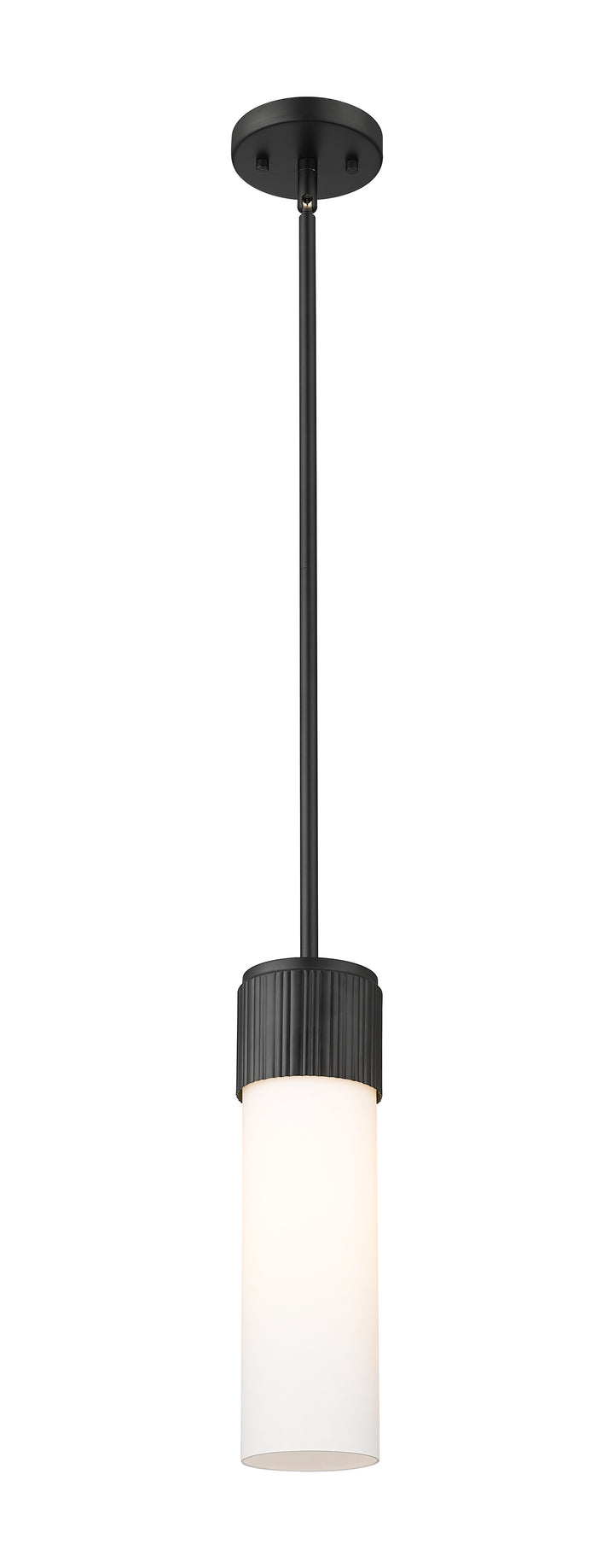 Innovations Lighting Bolivar 12" Pendant Pendants Innovations Lighting Matte Black White ; Glass Type: Frosted 