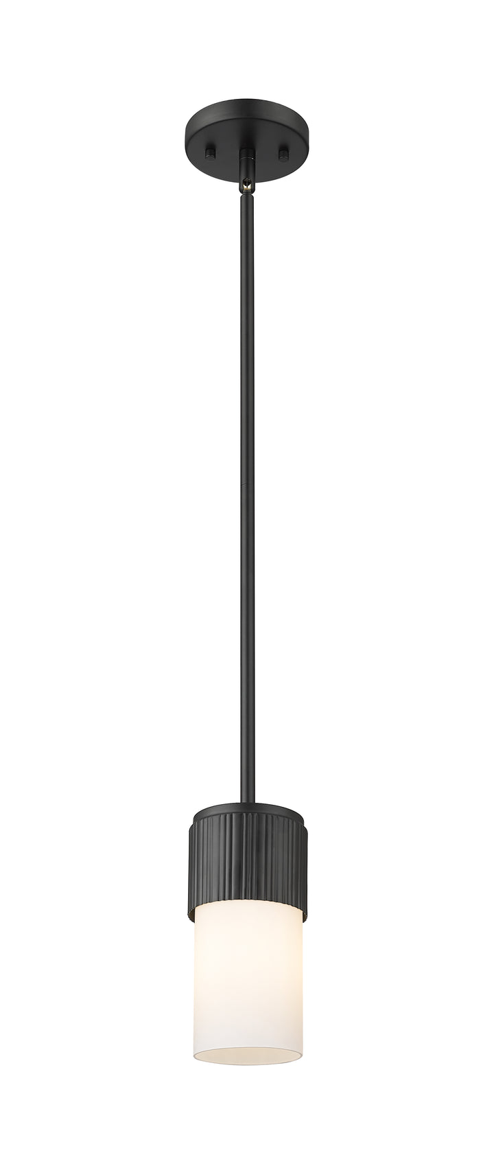 Innovations Lighting Bolivar 7" Pendant Pendants Innovations Lighting Matte Black White ; Glass Type: Frosted 