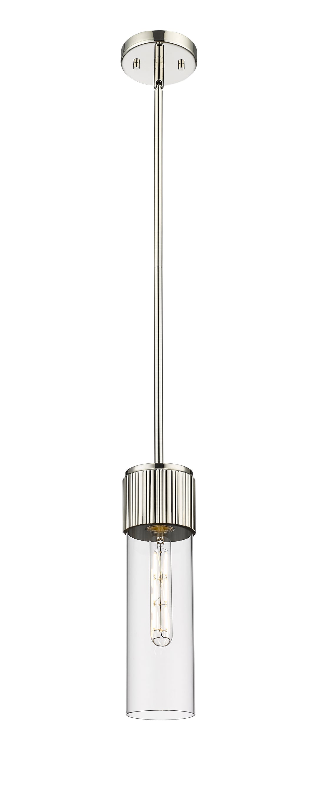 Innovations Lighting Bolivar 12" Pendant Pendants Innovations Lighting Polished Nickel Clear ; Glass Type: Clear 