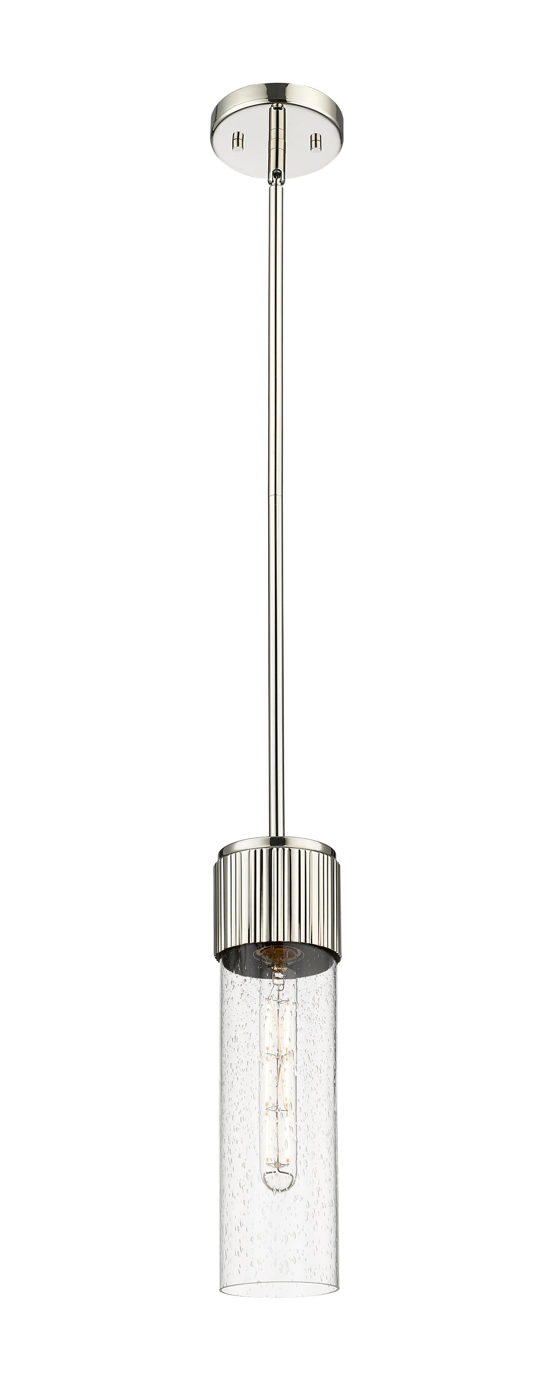 Innovations Lighting Bolivar 12" Pendant Pendants Innovations Lighting Polished Nickel Seedy ; Glass Type: Seedy 