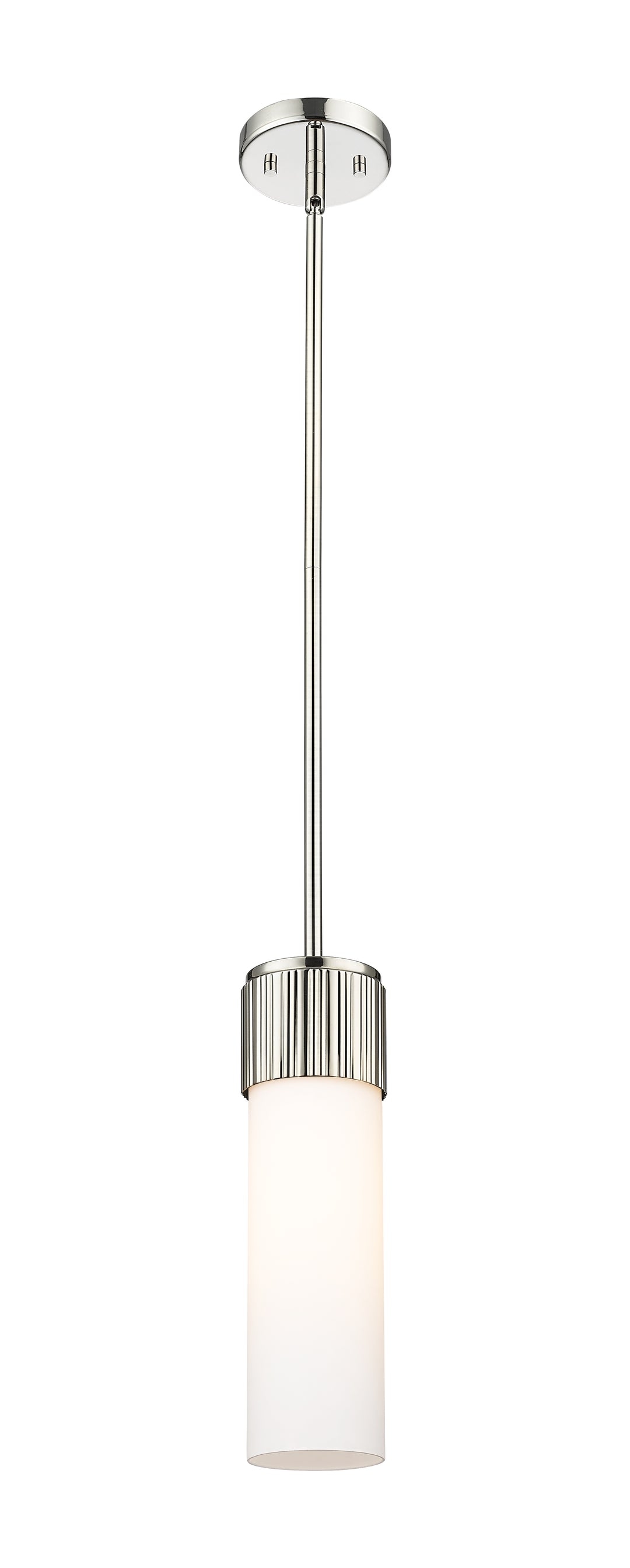 Innovations Lighting Bolivar 12" Pendant Pendants Innovations Lighting Polished Nickel White ; Glass Type: Frosted 