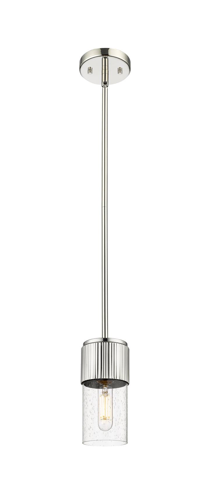 Innovations Lighting Bolivar 7" Pendant Pendants Innovations Lighting Polished Nickel Seedy ; Glass Type: Seedy 