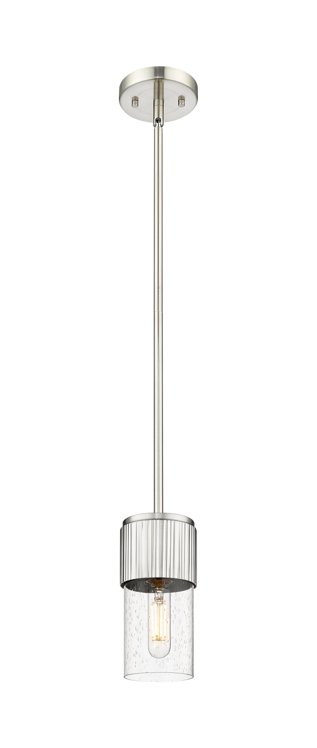 Innovations Lighting Bolivar 7" Pendant Pendants Innovations Lighting Satin Nickel Seedy ; Glass Type: Seedy 