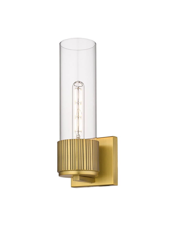 Innovations Lighting Bolivar 12" Sconce Wall Sconces Innovations Lighting Brushed Brass Clear ; Glass Type: Clear 