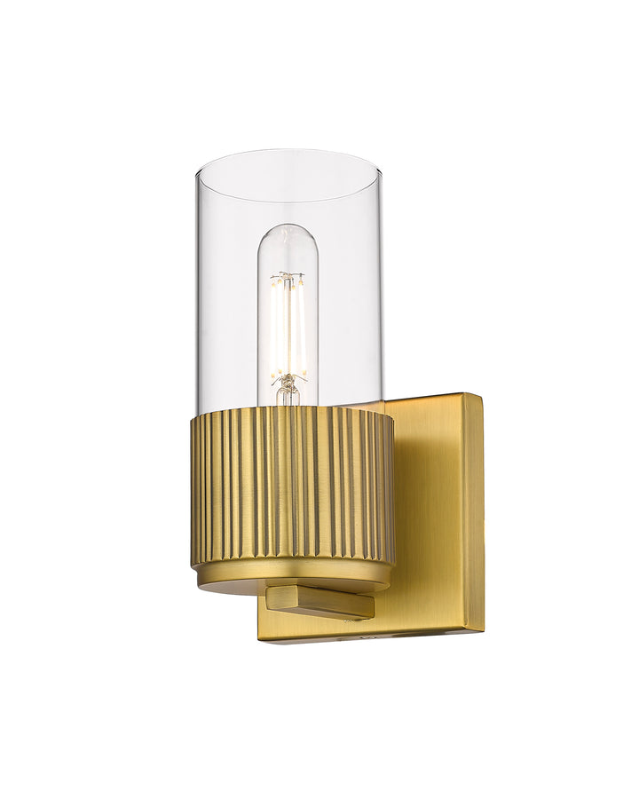 Innovations Lighting Bolivar 7" Sconce Wall Sconces Innovations Lighting Brushed Brass Clear ; Glass Type: Clear 