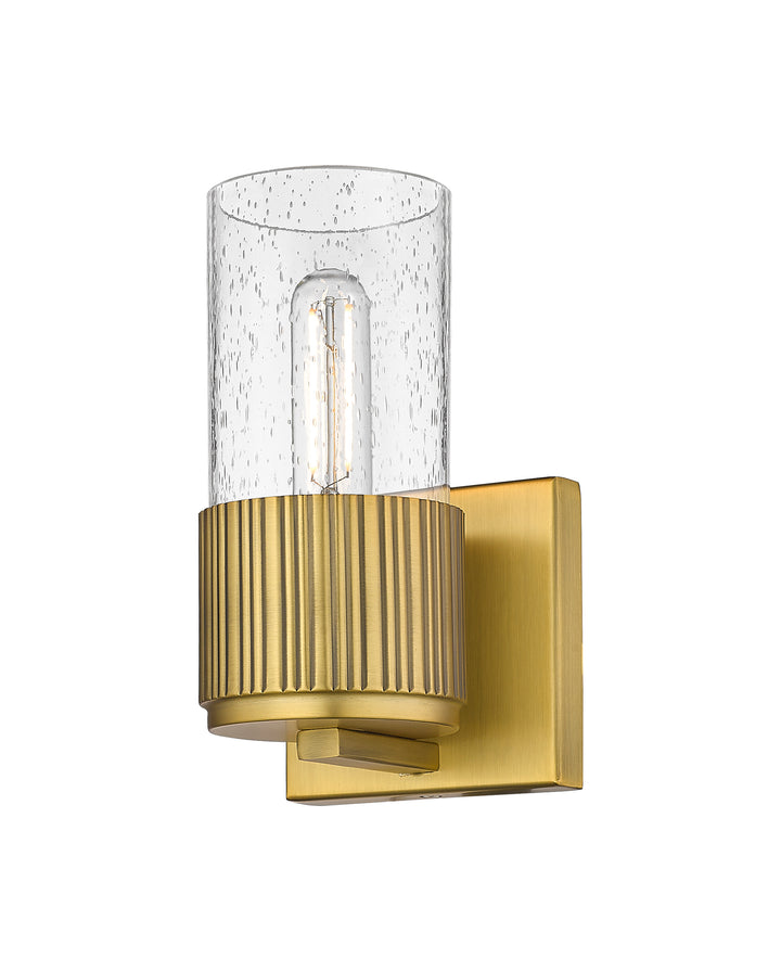 Innovations Lighting Bolivar 7" Sconce Wall Sconces Innovations Lighting Brushed Brass Seedy ; Glass Type: Seedy 