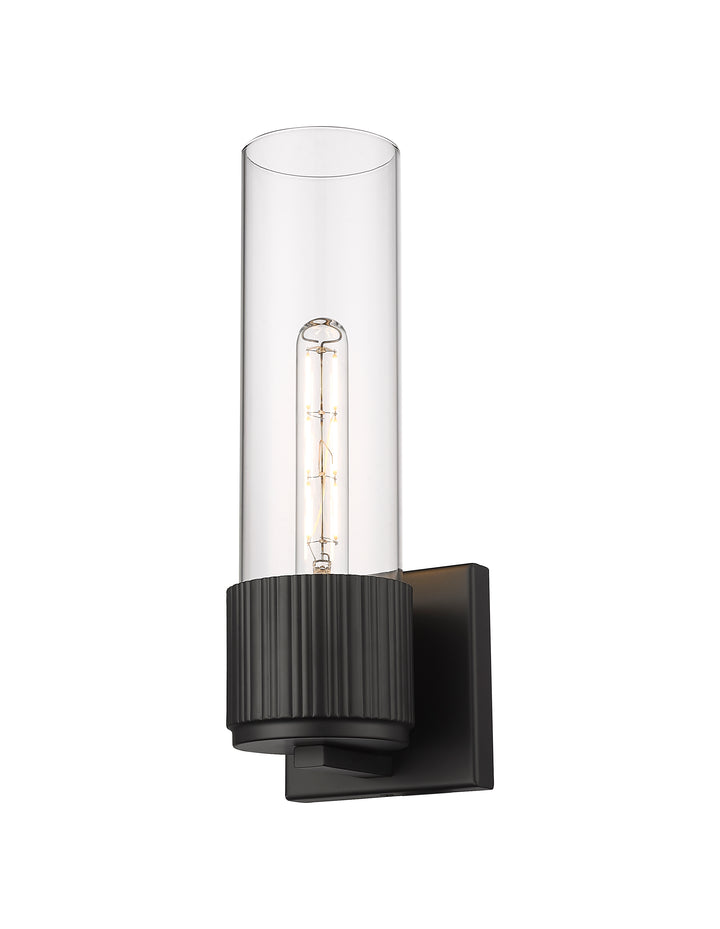 Innovations Lighting Bolivar 12" Sconce Wall Sconces Innovations Lighting Matte Black Clear ; Glass Type: Clear 