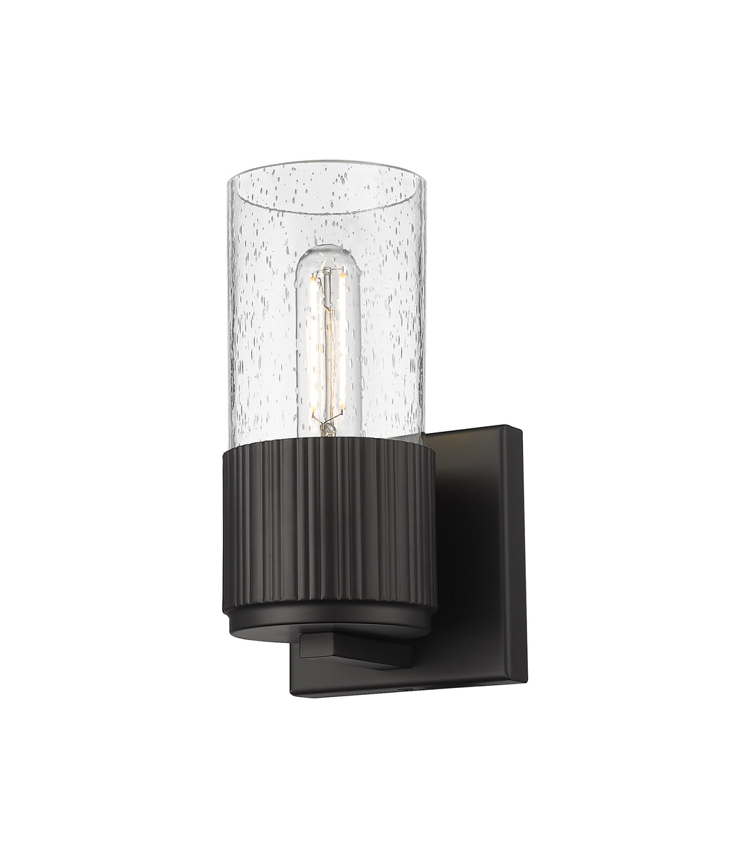 Innovations Lighting Bolivar 7" Sconce Wall Sconces Innovations Lighting Matte Black Seedy ; Glass Type: Seedy 