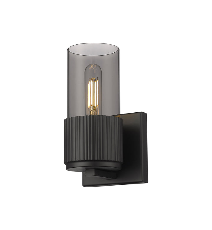 Innovations Lighting Bolivar 7" Sconce Wall Sconces Innovations Lighting Matte Black Light Smoke ; Glass Type: Smoked 