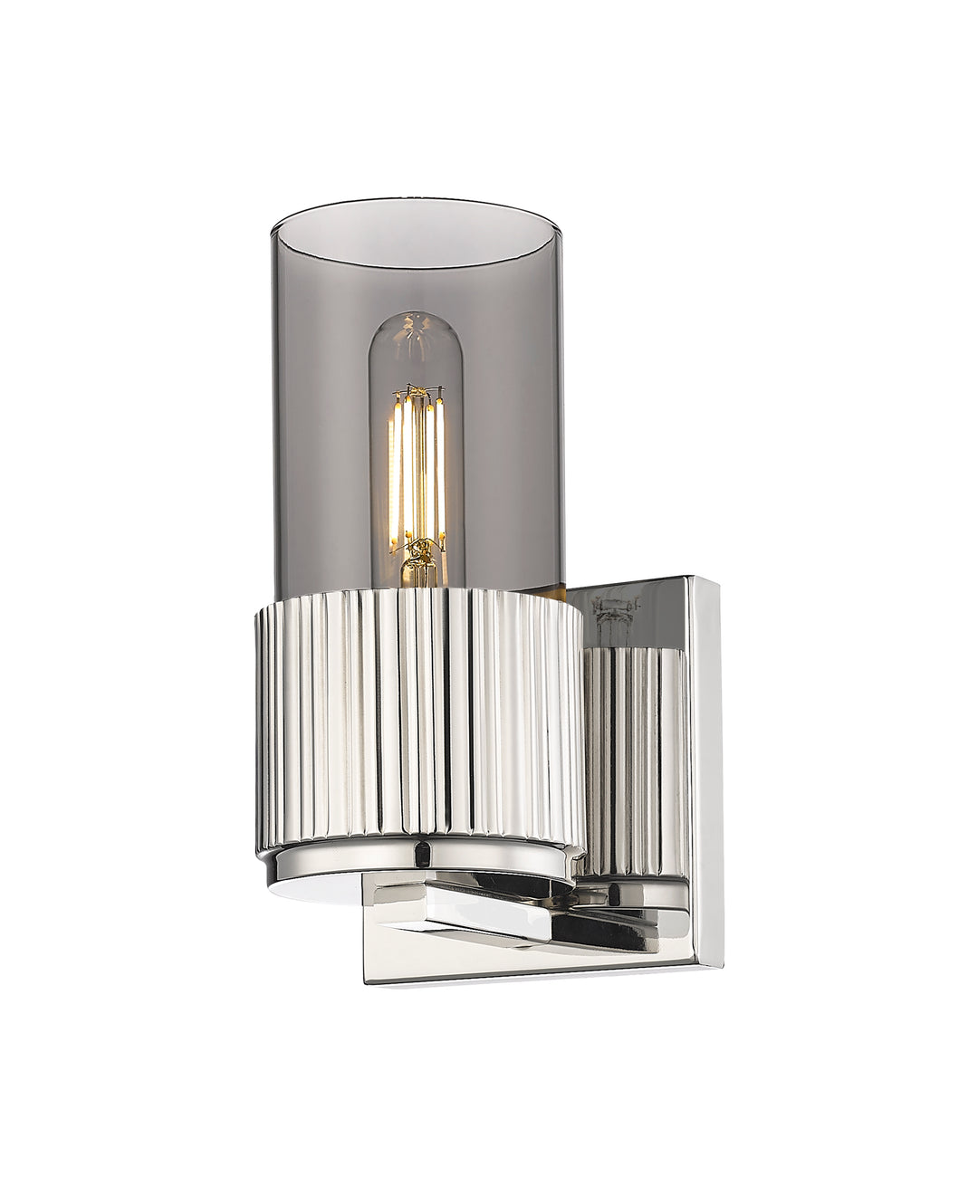 Innovations Lighting Bolivar 7" Sconce Wall Sconces Innovations Lighting Polished Nickel Light Smoke ; Glass Type: Smoked 