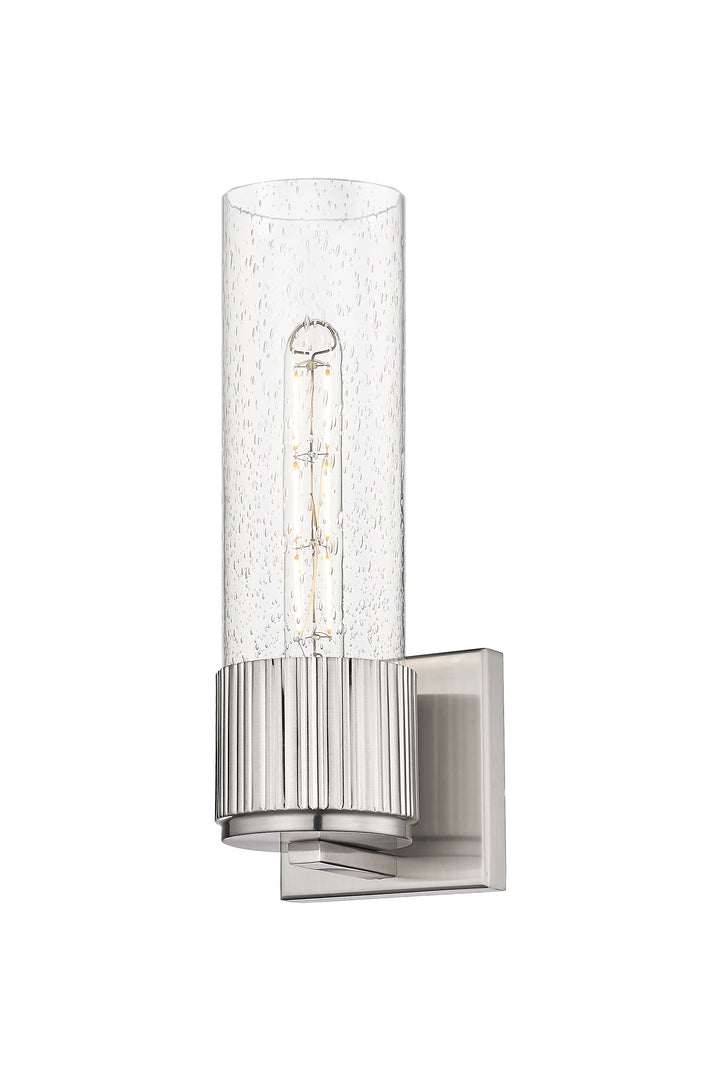 Innovations Lighting Bolivar 12" Sconce Wall Sconces Innovations Lighting Satin Nickel Seedy ; Glass Type: Seedy 