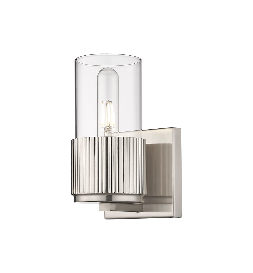 Innovations Lighting Bolivar 7" Sconce Wall Sconces Innovations Lighting Satin Nickel Clear ; Glass Type: Clear 