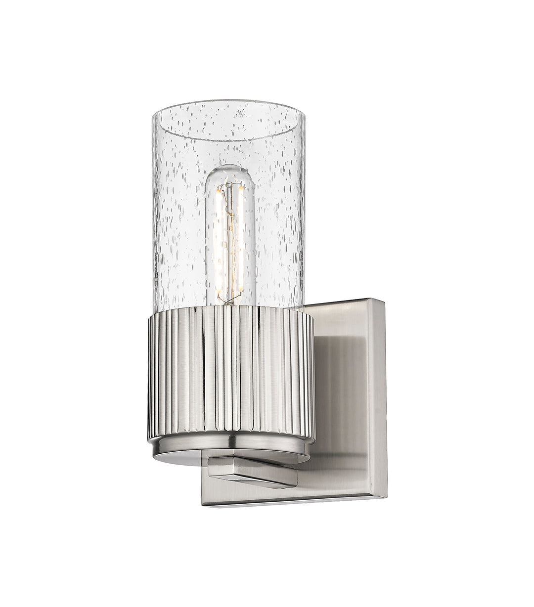 Innovations Lighting Bolivar 7" Sconce Wall Sconces Innovations Lighting Satin Nickel Seedy ; Glass Type: Seedy 