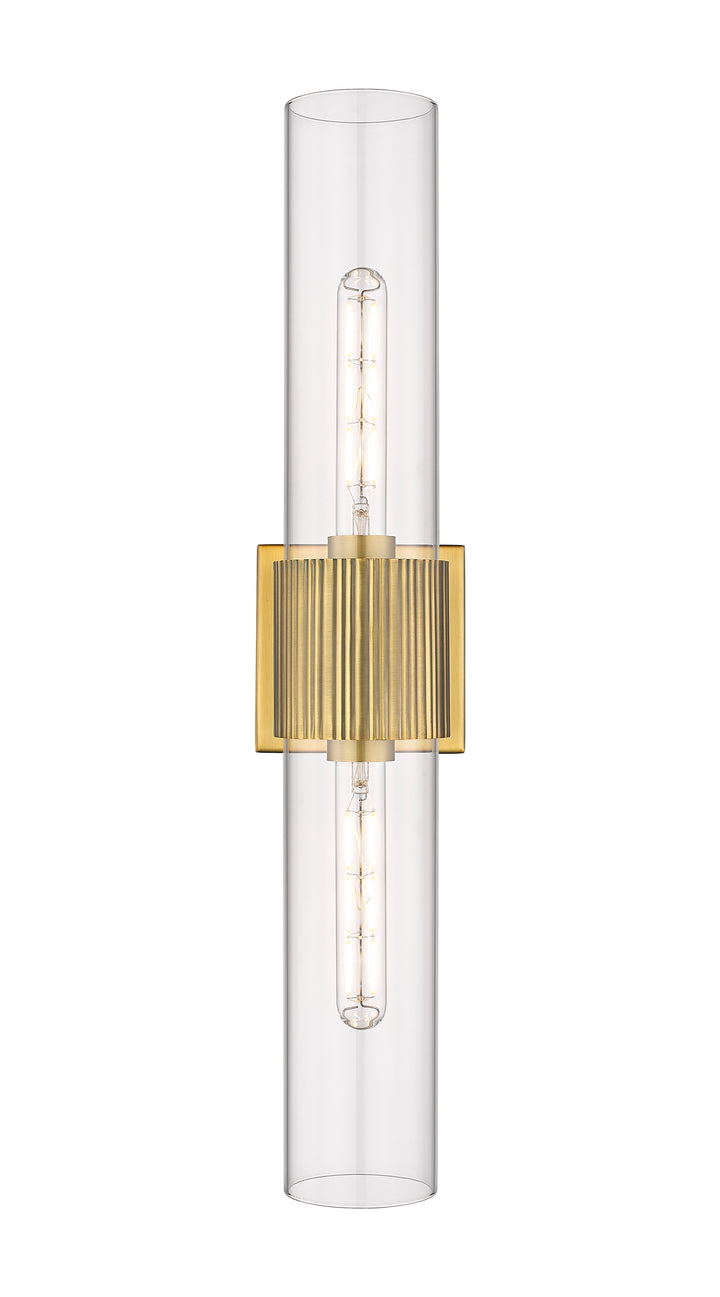 Innovations Lighting Bolivar 12" Bath Vanity Light - Brushed Brass Vanity Lights Innovations Lighting Clear ; Glass Type: Clear  