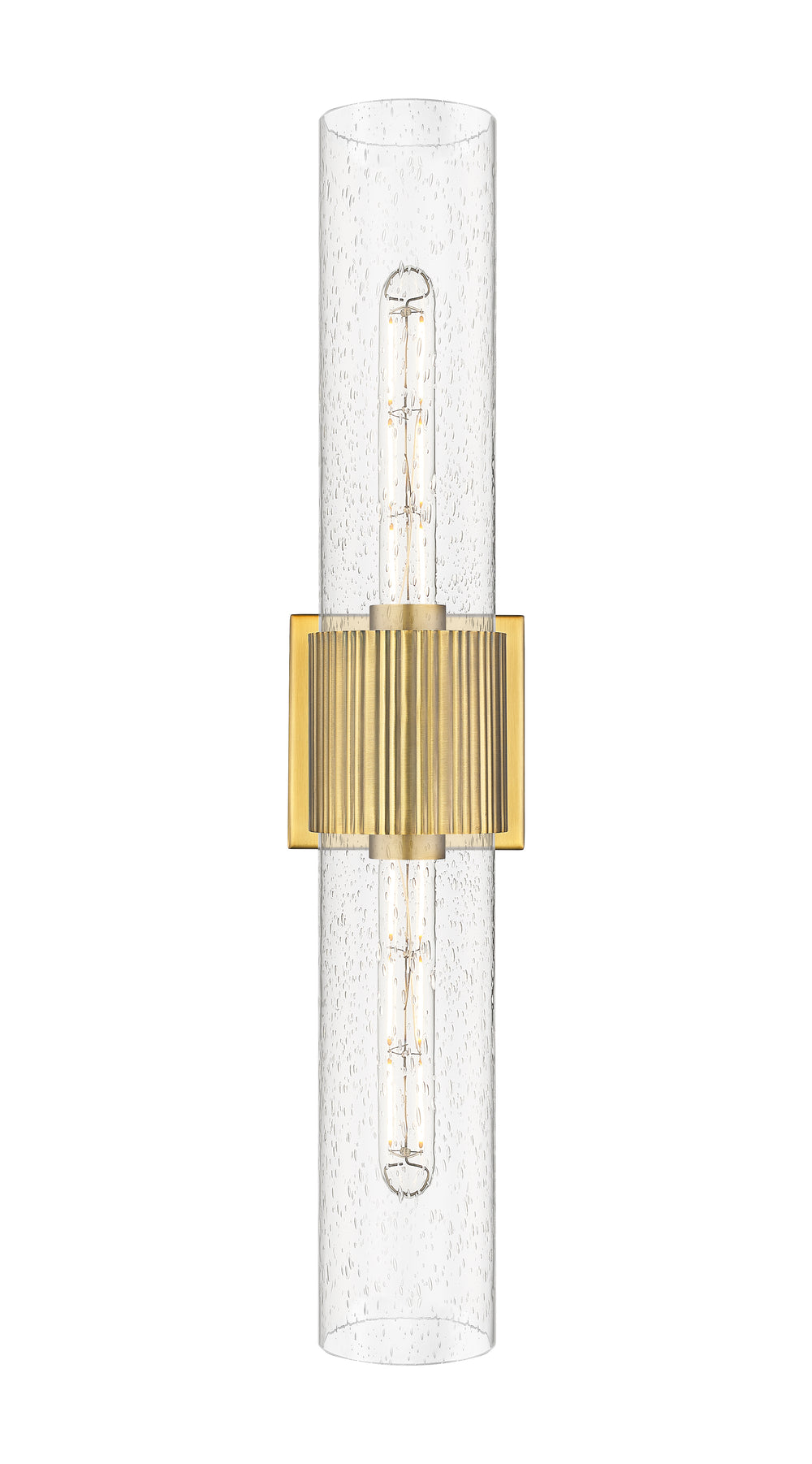 Innovations Lighting Bolivar 12" Bath Vanity Light - Brushed Brass Vanity Lights Innovations Lighting Seedy ; Glass Type: Seedy  