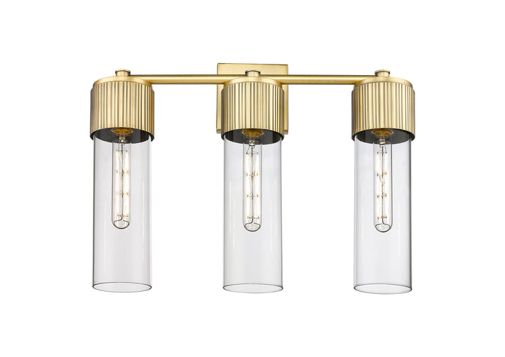 Innovations Lighting Bolivar 12" Bath Vanity Light - Brushed Brass Vanity Lights Innovations Lighting Clear ; Glass Type: Clear  