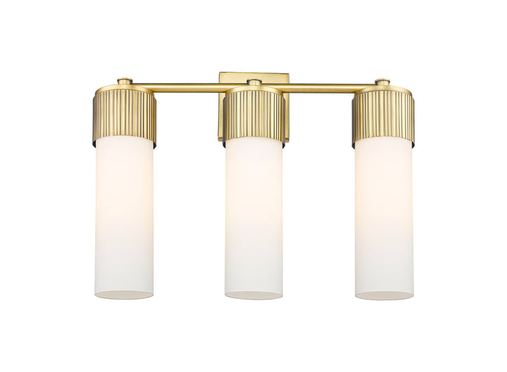 Innovations Lighting Bolivar 12" Bath Vanity Light - Brushed Brass Vanity Lights Innovations Lighting White ; Glass Type: Frosted  