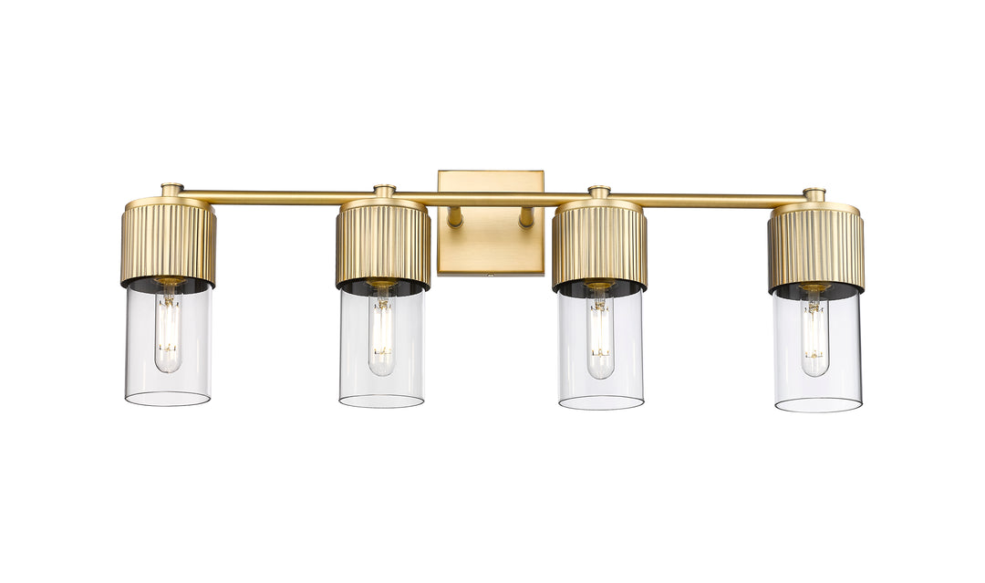 Innovations Lighting Bolivar 7" Bath Vanity Light - Brushed Brass Vanity Lights Innovations Lighting Clear ; Glass Type: Clear  