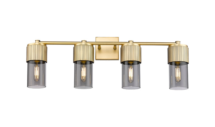 Innovations Lighting Bolivar 7" Bath Vanity Light - Brushed Brass Vanity Lights Innovations Lighting Light Smoke ; Glass Type: Smoked  