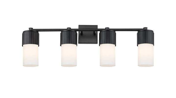 Innovations Lighting Bolivar 7" Bath Vanity Light - Matte Black Vanity Lights Innovations Lighting White ; Glass Type: Frosted  