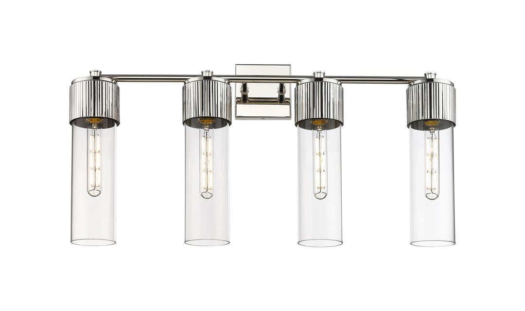 Innovations Lighting Bolivar 12" Bath Vanity Light - Polished Nickel Vanity Lights Innovations Lighting Clear ; Glass Type: Clear  