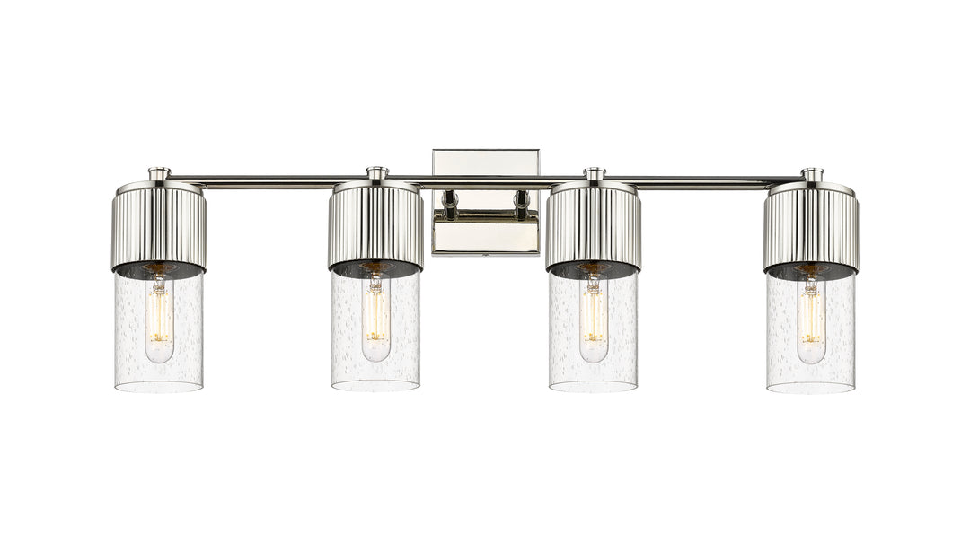 Innovations Lighting Bolivar 7" Bath Vanity Light - Polished Nickel Vanity Lights Innovations Lighting Seedy ; Glass Type: Seedy  