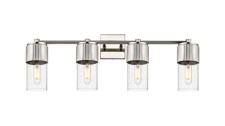 Innovations Lighting Bolivar 7" Bath Vanity Light - Polished Nickel Vanity Lights Innovations Lighting Seedy ; Glass Type: Seedy  