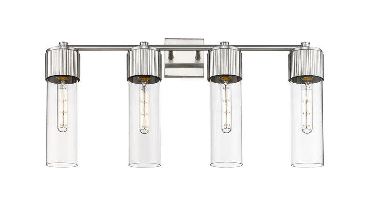 Innovations Lighting Bolivar 12" Bath Vanity Light - Satin Nickel Vanity Lights Innovations Lighting Clear ; Glass Type: Clear  