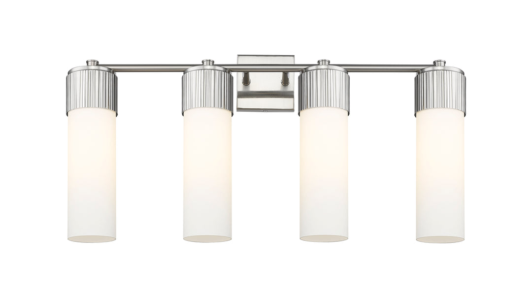 Innovations Lighting Bolivar 12" Bath Vanity Light - Satin Nickel Vanity Lights Innovations Lighting White ; Glass Type: Frosted  