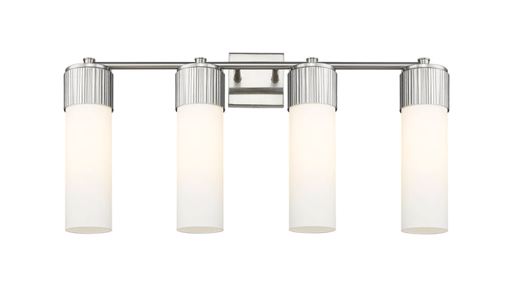 Innovations Lighting Bolivar 12" Bath Vanity Light - Satin Nickel Vanity Lights Innovations Lighting White ; Glass Type: Frosted  