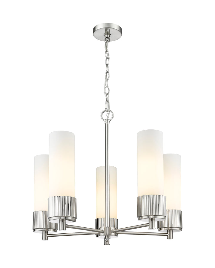 Innovations Lighting Bolivar 12" Chandelier Chandeliers Innovations Lighting Satin Nickel White ; Glass Type: Frosted 