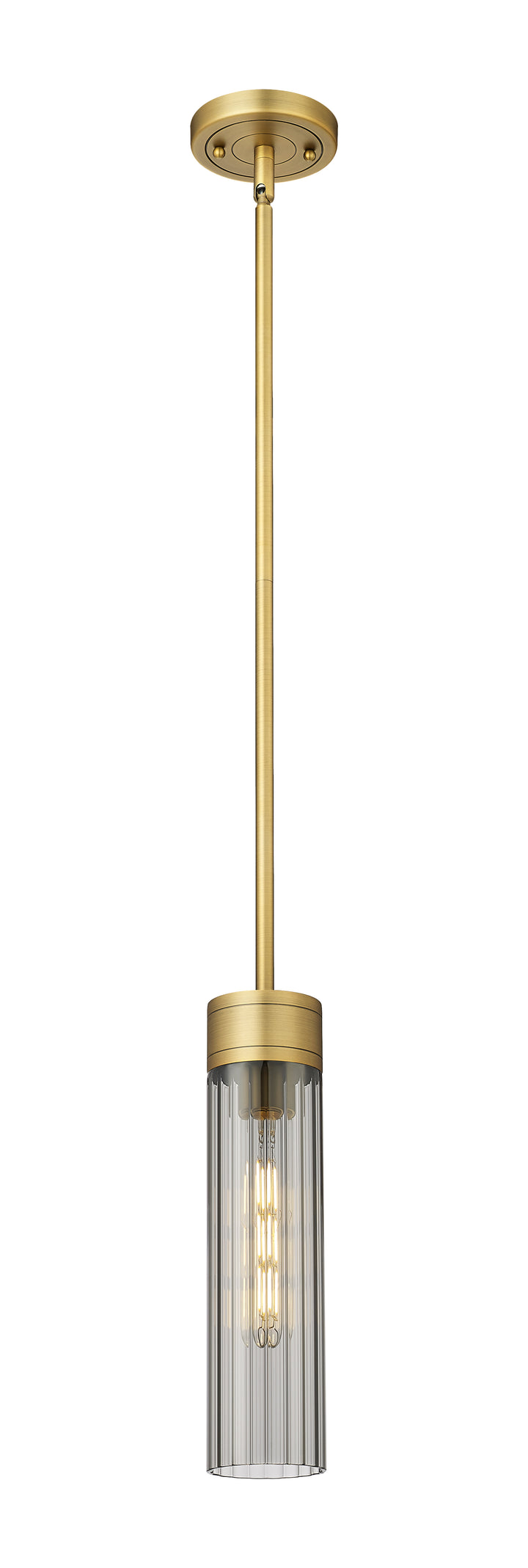 Innovations Lighting Empire 11" Pendant - Brushed Brass Pendants Innovations Lighting Light Smoke ; Glass Type: Smoked  