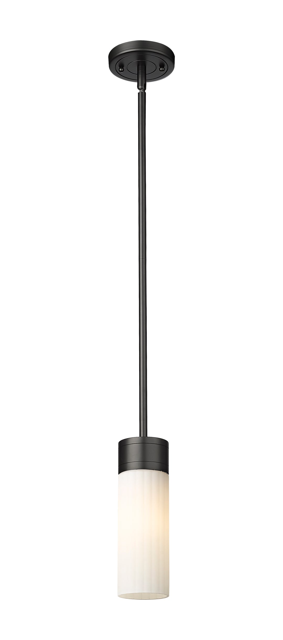 Innovations Lighting Empire 8" Pendant - Matte Black Pendants Innovations Lighting White ; Glass Type: Frosted  