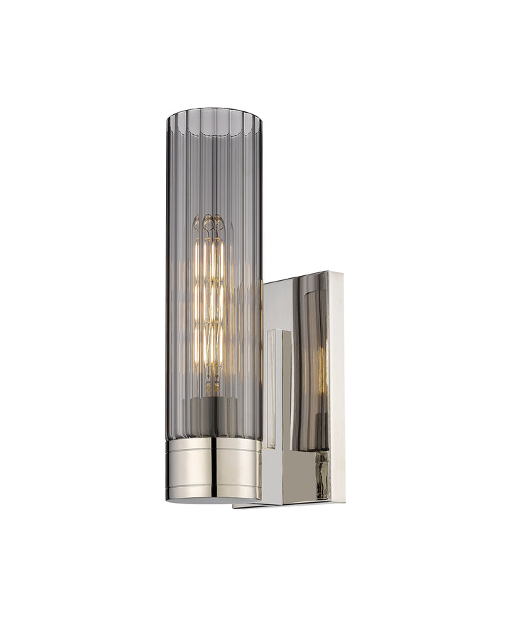 Innovations Lighting Empire 11" Sconce - Polished Nickel Wall Sconces Innovations Lighting Light Smoke ; Glass Type: Smoked  