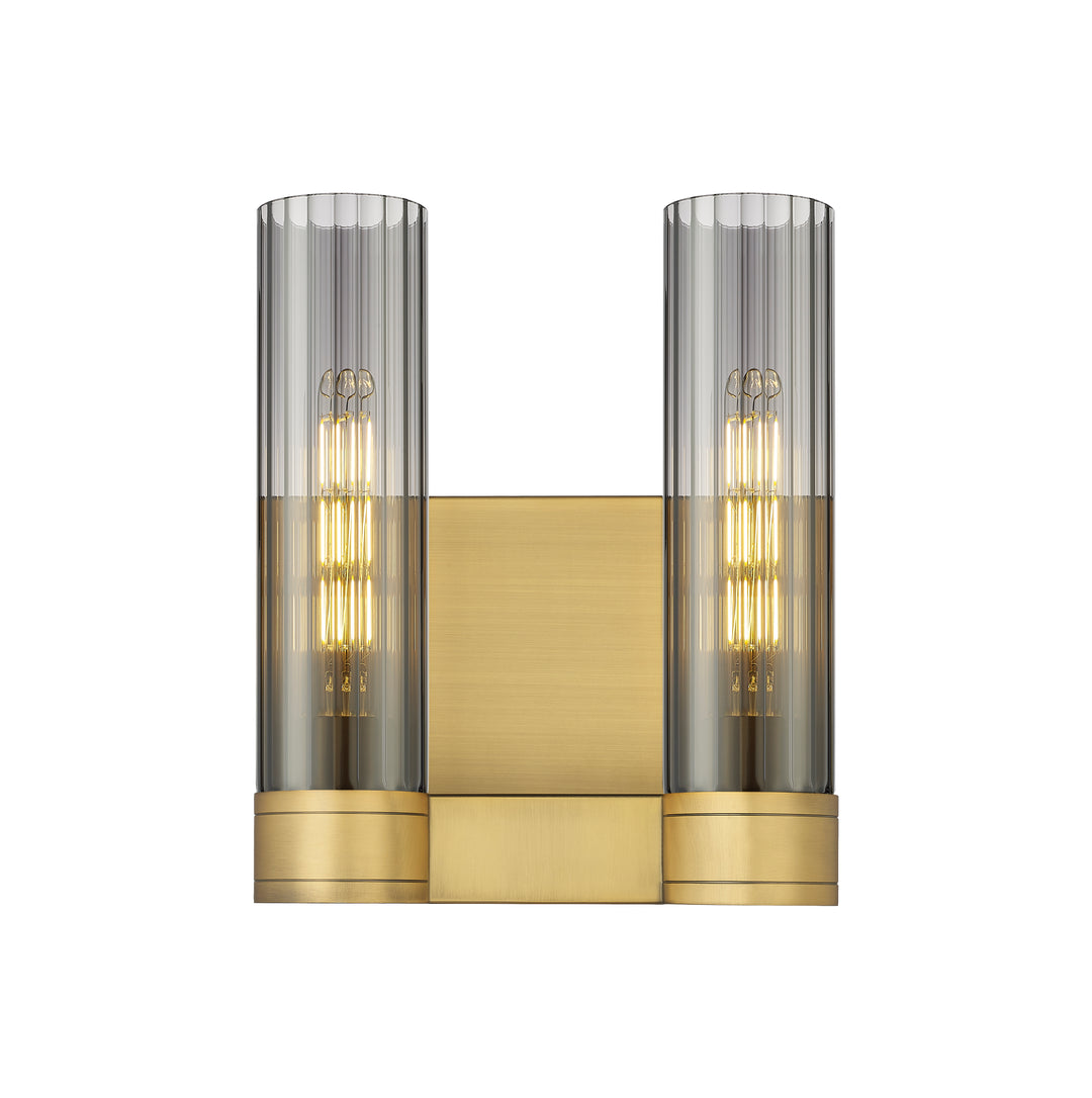 Innovations Lighting Empire 11" Bath Vanity Light - Brushed Brass Vanity Lights Innovations Lighting Light Smoke ; Glass Type: Smoked  