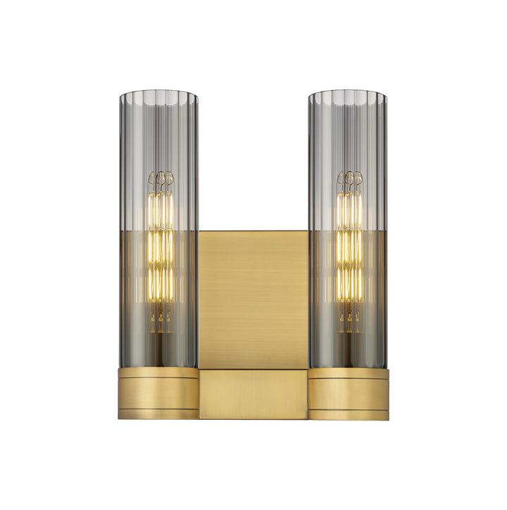 Innovations Lighting Empire 11" Bath Vanity Light - Brushed Brass Vanity Lights Innovations Lighting Light Smoke ; Glass Type: Smoked  