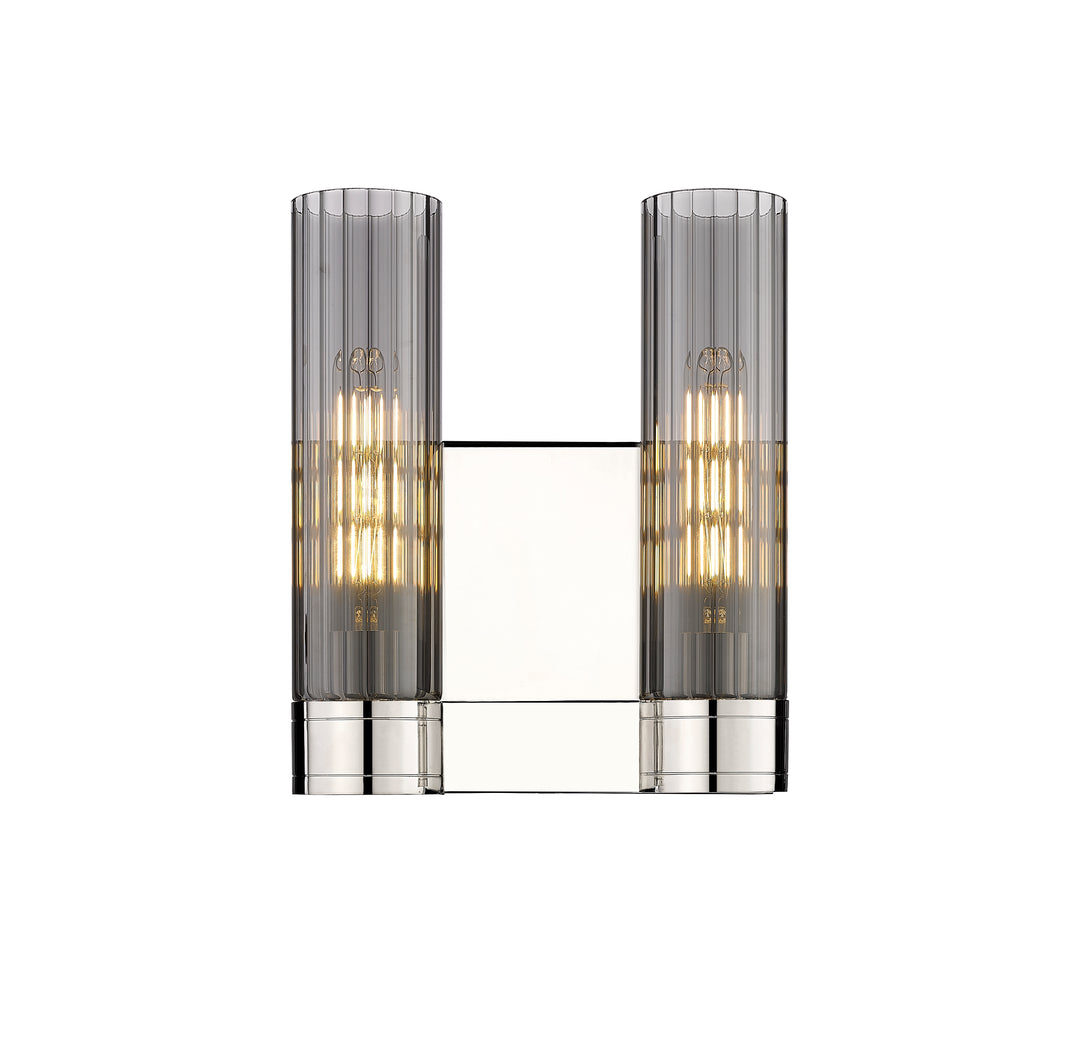 Innovations Lighting Empire 11" Bath Vanity Light - Polished Nickel Vanity Lights Innovations Lighting Light Smoke ; Glass Type: Smoked  