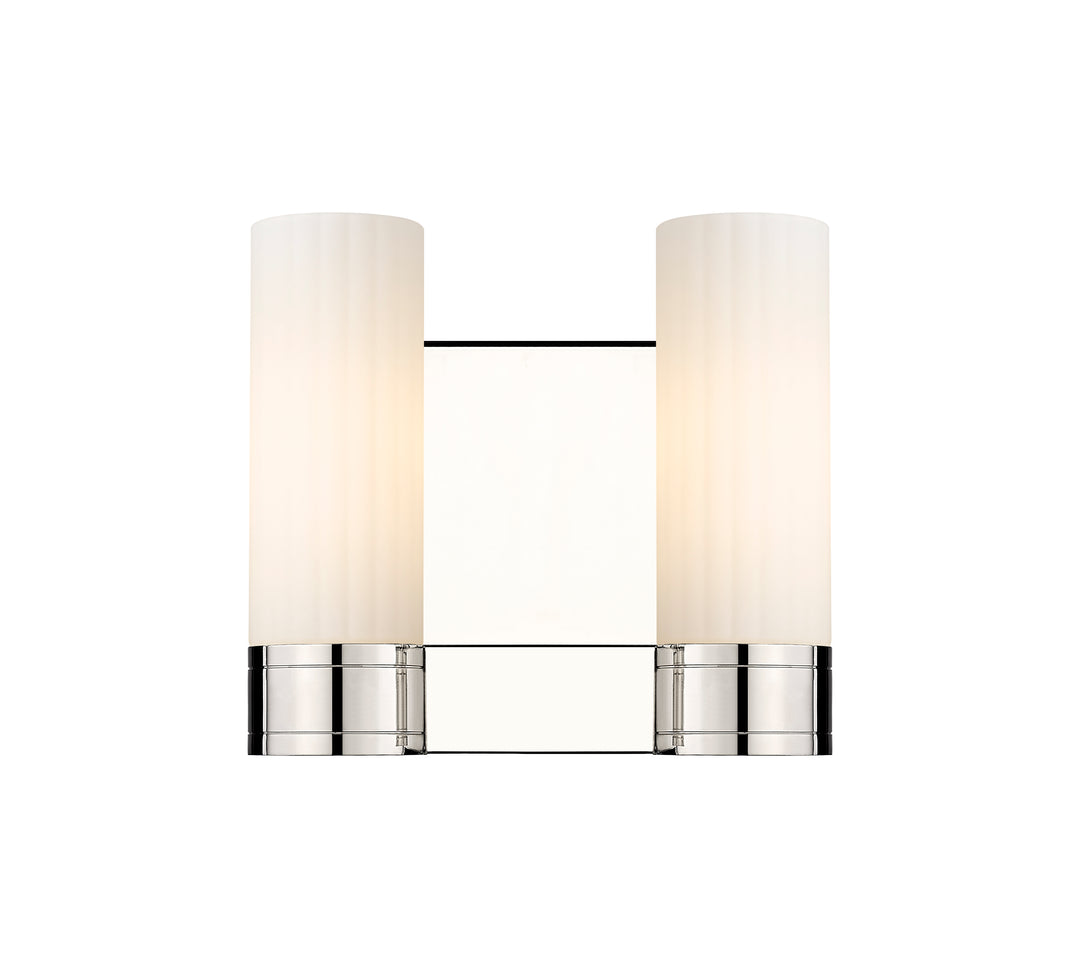 Innovations Lighting Empire 8" Bath Vanity Light - Polished Nickel Vanity Lights Innovations Lighting White ; Glass Type: Frosted  